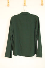 Christopher & Banks Hunter Green Button Down Shirt | M