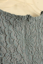 NEW Merokeety Blue Lace SS Dress | S