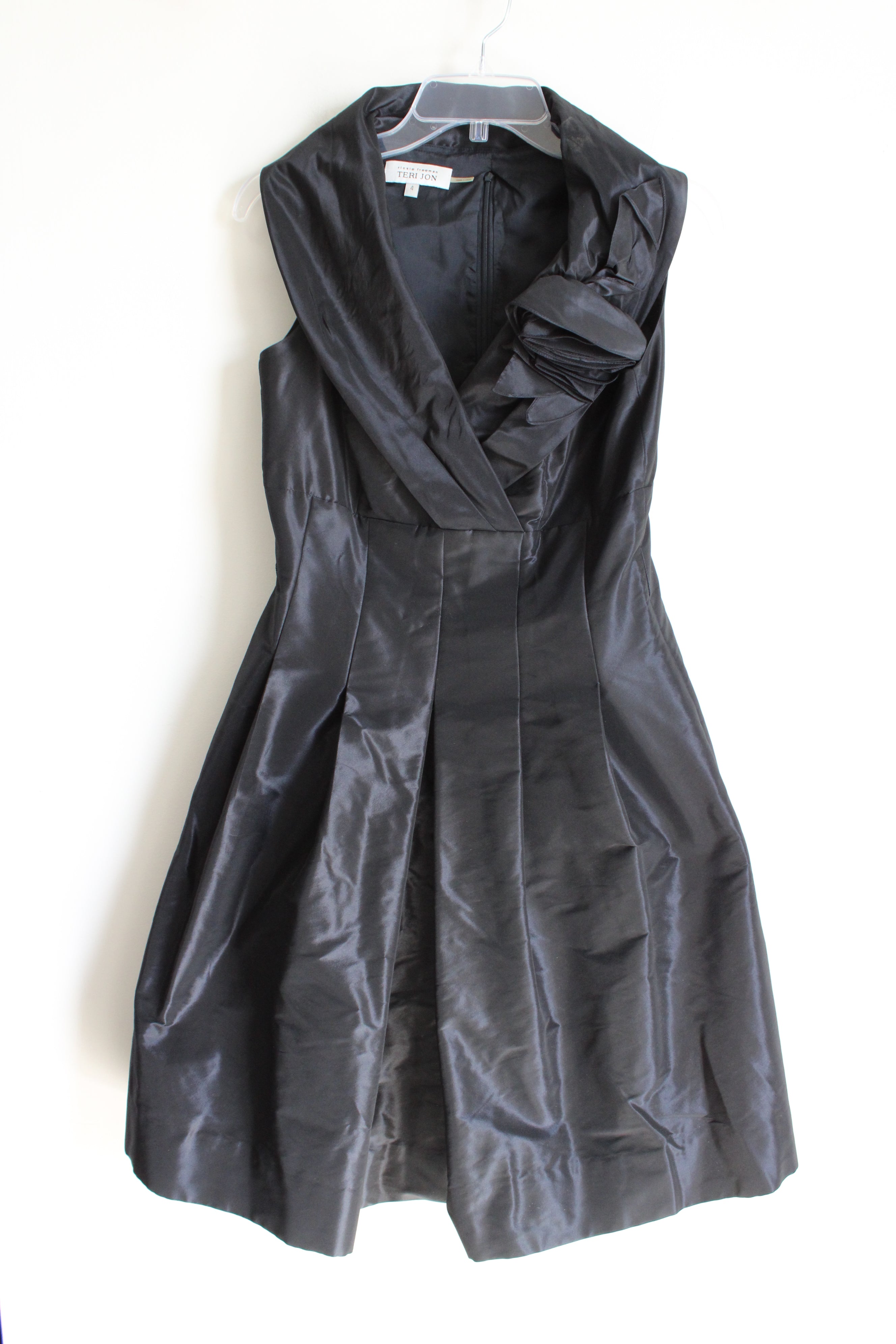 Rickie Freeman Teri Jon Black Satin Dress | 4 Jubilee Thrift Rickie Freeman Teri Jon Black Satin Dress | 4 Jubilee Thrift