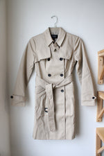 NEW Ann Taylor Tan Trench Coat | XXS Petite