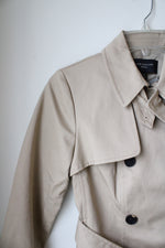 NEW Ann Taylor Tan Trench Coat | XXS Petite