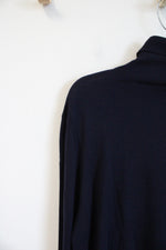 NEW Express Navy Blue Merino Wool Turtleneck Sweater | XL