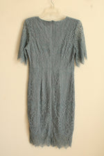 NEW Merokeety Blue Lace SS Dress | S