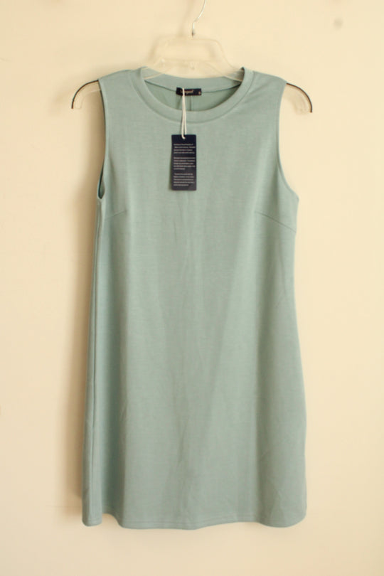 NEW Sampeel Light Teal Supersoft Sleeveless Tank Dress | S
