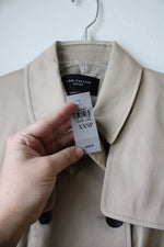 NEW Ann Taylor Tan Trench Coat | XXS Petite