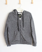 Spark Gray Full Zip Lined Hoodie | XL