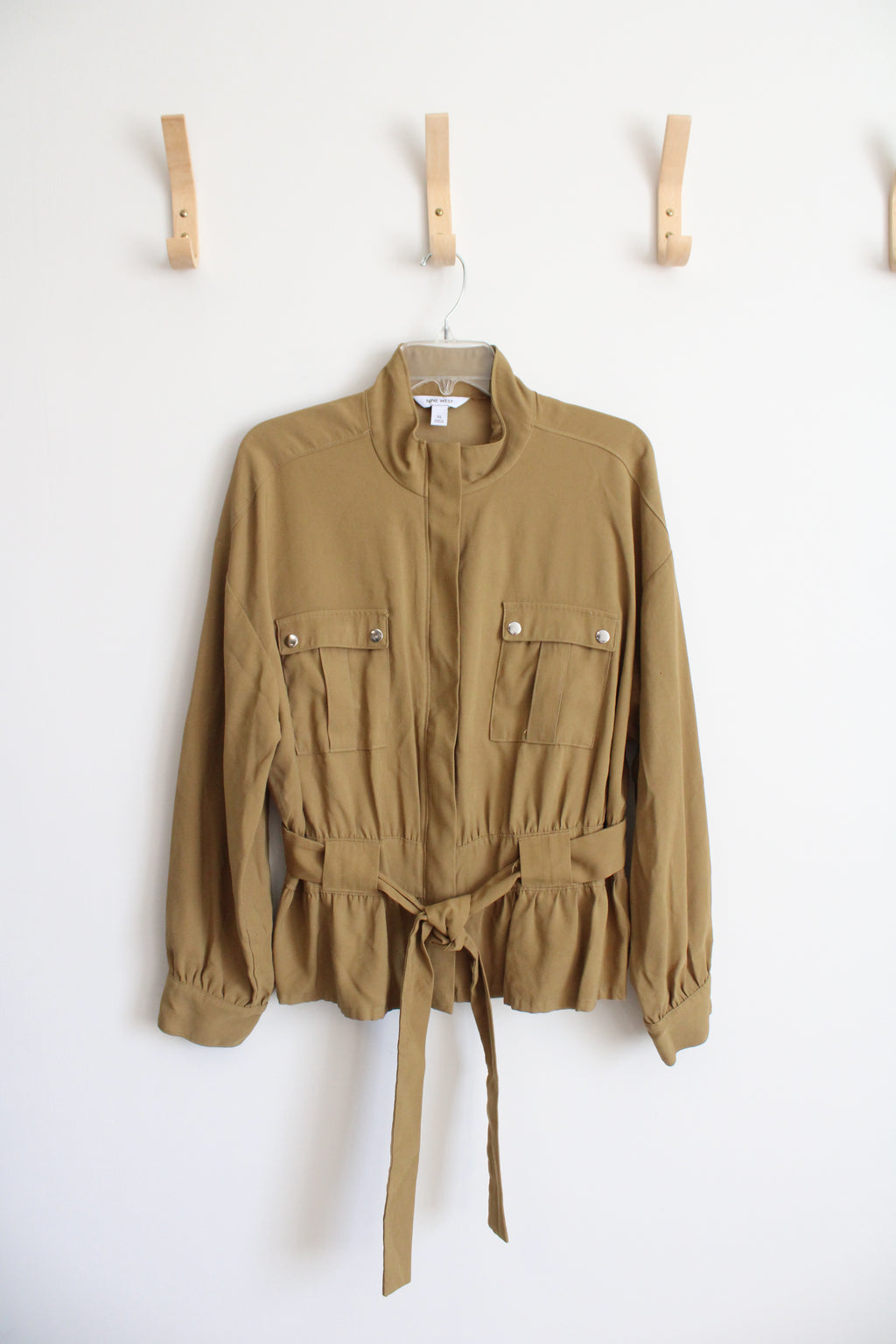 Nine West Sergio Olive Belted Utility Jacket | XL