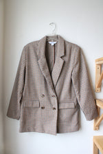 Old Navy Brown & Gray Houndstooth Blazer | S