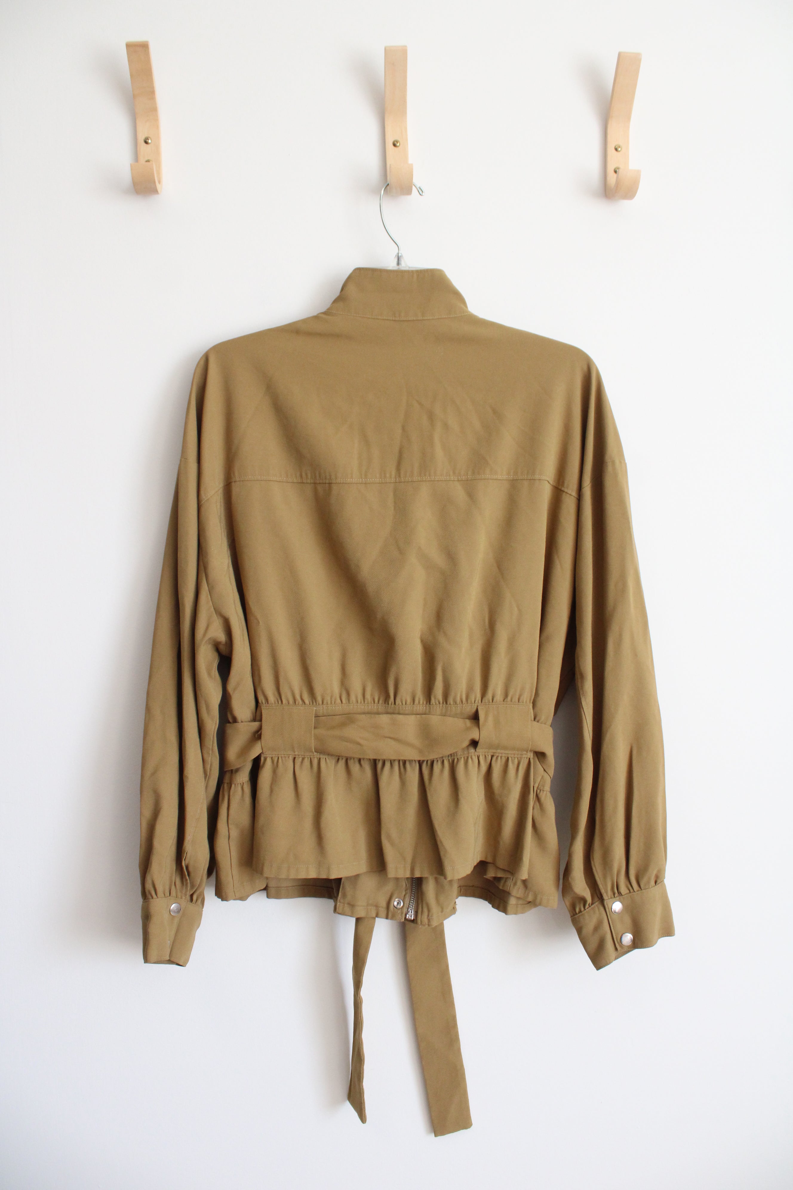 Nine West Sergio Olive Belted Utility Jacket | XL