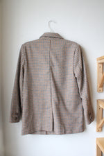 Old Navy Brown & Gray Houndstooth Blazer | S