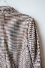 Old Navy Brown & Gray Houndstooth Blazer | S