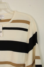 NEW Casual Corner Annex Stripped Sweater Short Sleeve Shirt | X
