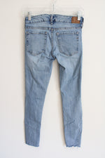 Aeropostale Distressed Low Rise Jegging Jeans | 0 Short