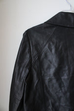 Tory Burch Black Ryder Lambs Leather Jacket | 10