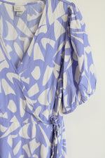 A New Day Blue White Floral Dress | L