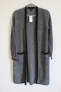 J. Jill Gray Cotton Knit Sweater Dress Long Sleeve Lightweight