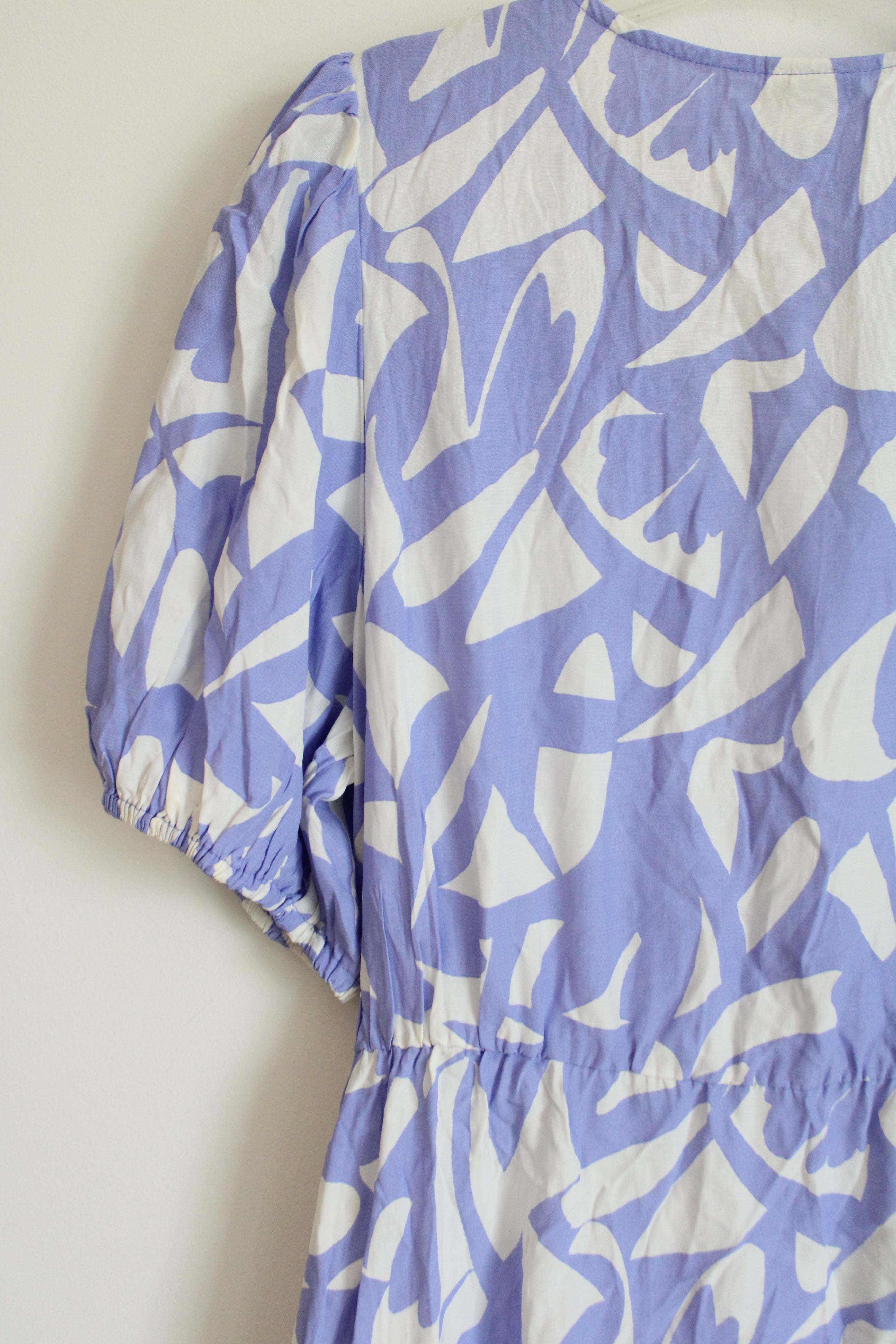 A New Day Blue White Floral Dress | L