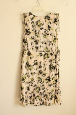 Brixon Ivy Tan Green and Black Dress with Ties and Ruffle Bottom | M