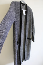 NEW J.Jill Wearever Collection Black Knit Long Cardigan | XS