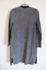 NEW J.Jill Wearever Collection Black Knit Long Cardigan | XS