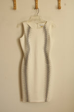 Calvin Klein White with Rhinestones Sheath Dress | 2