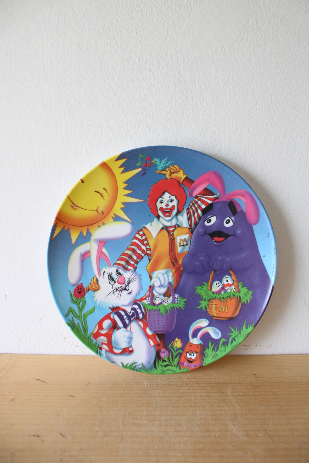 Vintage McDonald's 1996 Ronald McDonald & Easter Plate