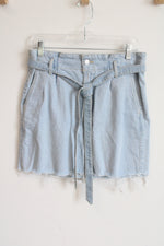 Garage Re.Think Denim Belted Mini Skirt | M