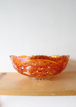 Vintage Imperial Glass Marigold Hobstar Bowl
