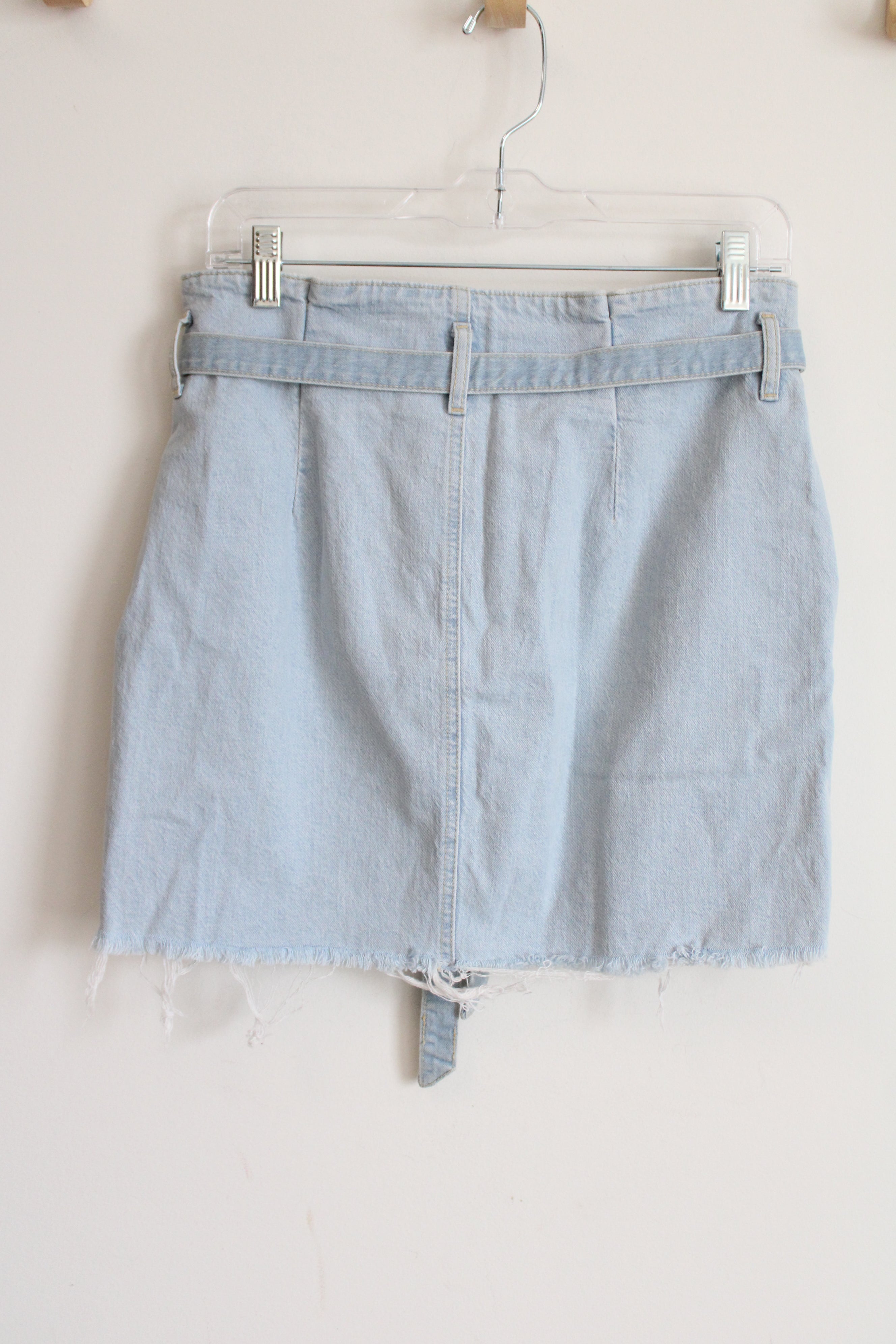 Garage Re.Think Denim Belted Mini Skirt | M