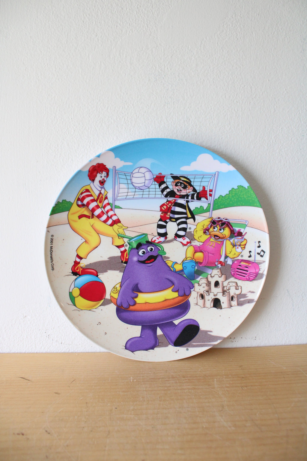 Vintage McDonald's 2001 At The Beach Plate