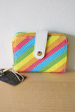 NEW Loungefly Disney Sequin Rainbow Zip Around Wallet