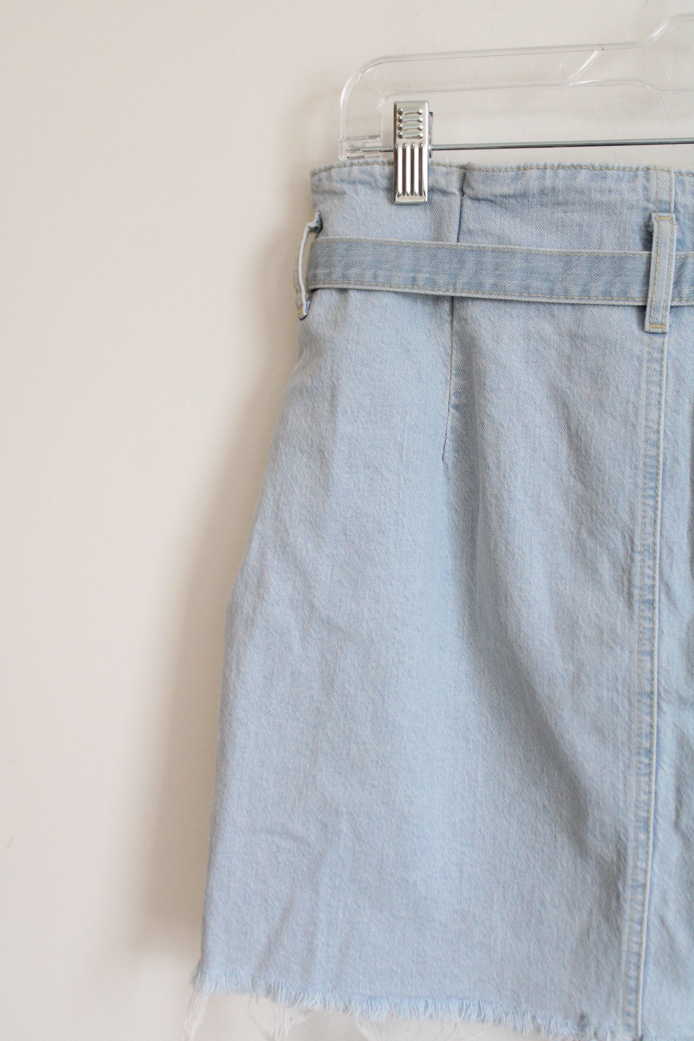 Garage Re.Think Denim Belted Mini Skirt | M