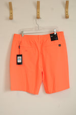 NEW Under Armour Neon Orange Golf Shorts | 36