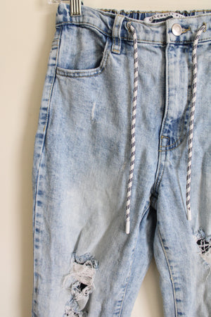 Celebrity Pink Distressed Denim Jogger | XS