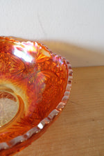 Vintage Imperial Glass Marigold Hobstar Bowl