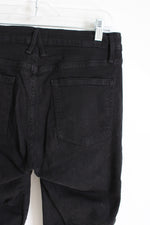 Good American Good Waist Black Lace Up Skinny Jeans | 8/29