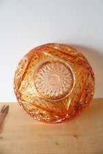Vintage Imperial Glass Marigold Hobstar Bowl
