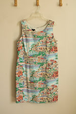 Talbots Scenic View Printed Sleeveless Dress | 14