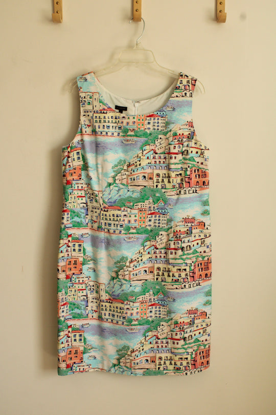 Talbots Scenic View Printed Sleeveless Dress | 14