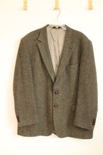 Woolrich Vintage Harris Tweed Brown Herringbone Blazer | 48L