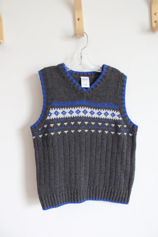 NEW Gymboree Gray & Blue Sweater Vest | Youth XS (3/4)