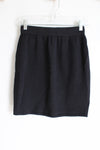 St. John Collection By Marie Gray Black Knit Fitted Skirt | 2