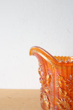 Imperial Glass Marigold Carnival Luster Rose Creamer Pitcher