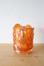Imperial Glass Marigold Carnival Luster Rose Creamer Pitcher
