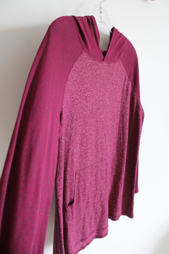 Justice Maroon Lightweight Hoodie | Youth 20+