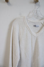 Hollister Lightweight White Sweater | S