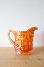 Imperial Glass Marigold Carnival Luster Rose Creamer Pitcher