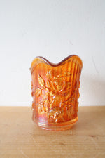 Imperial Glass Marigold Carnival Luster Rose Creamer Pitcher