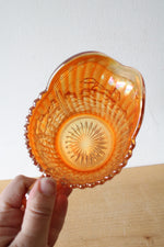 Imperial Glass Marigold Carnival Luster Rose Creamer Pitcher