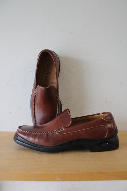Cole Haan Brown Leather Slip-On Loafers | Size 7.5